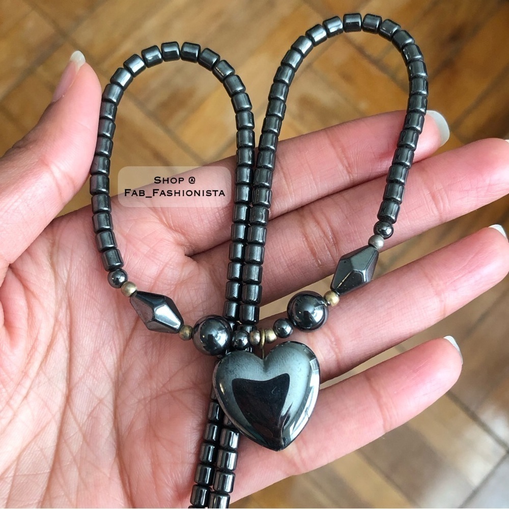 Heart Stone Chunky Necklace
